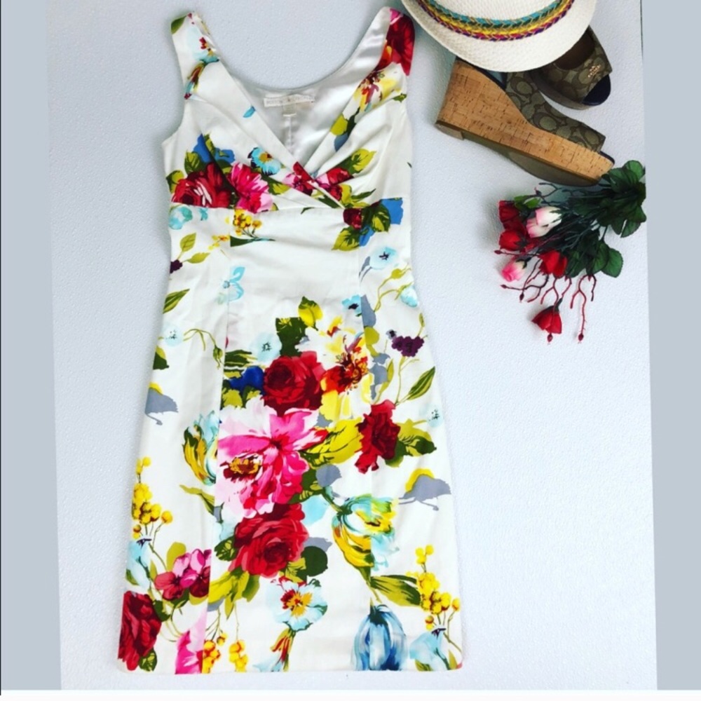 Boston Proper Floral cocktail dress